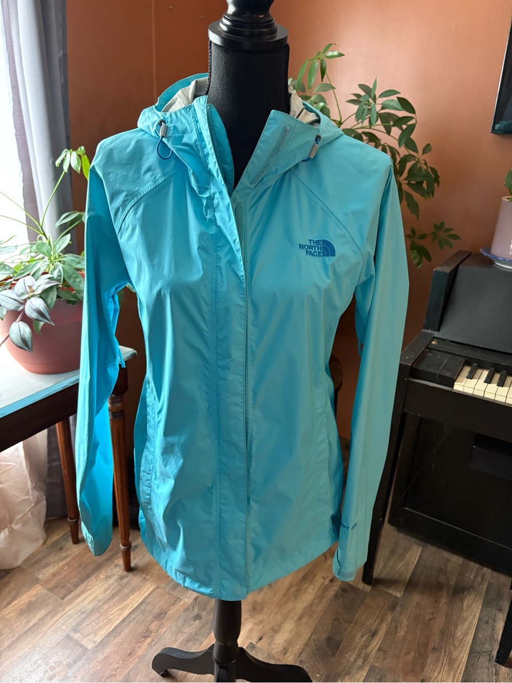 The North Face Venture HyVent 2.5L Rain Jacket Aqua Blue Women’s M - Picture 2 of 16